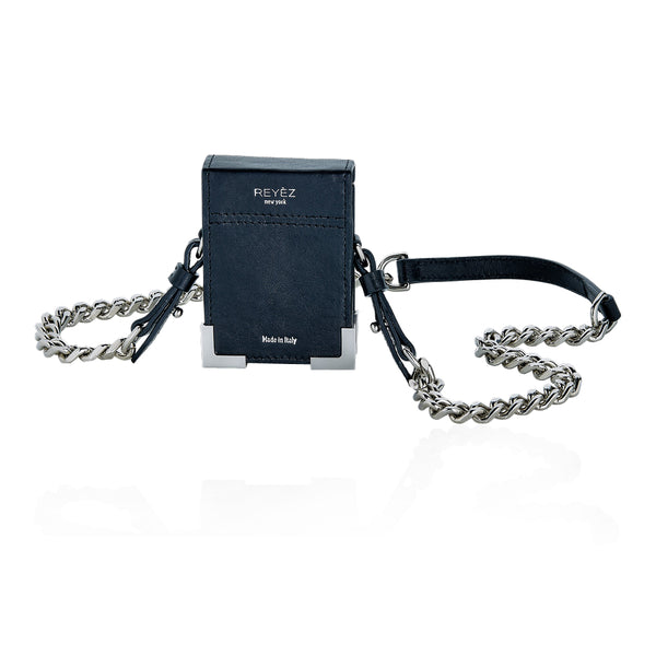 The Clairvoyant-Chunky silver necklace Micro Wallet